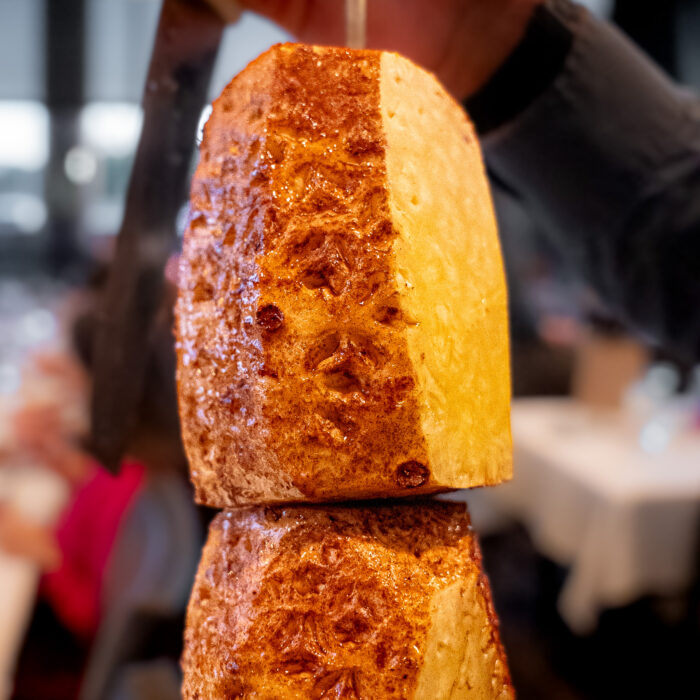 Grilled pineapple at Brasão Brazilian Steakhouse