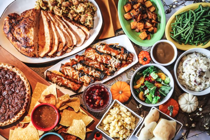 Blue Mesa Thanksgiving Day buffet spread