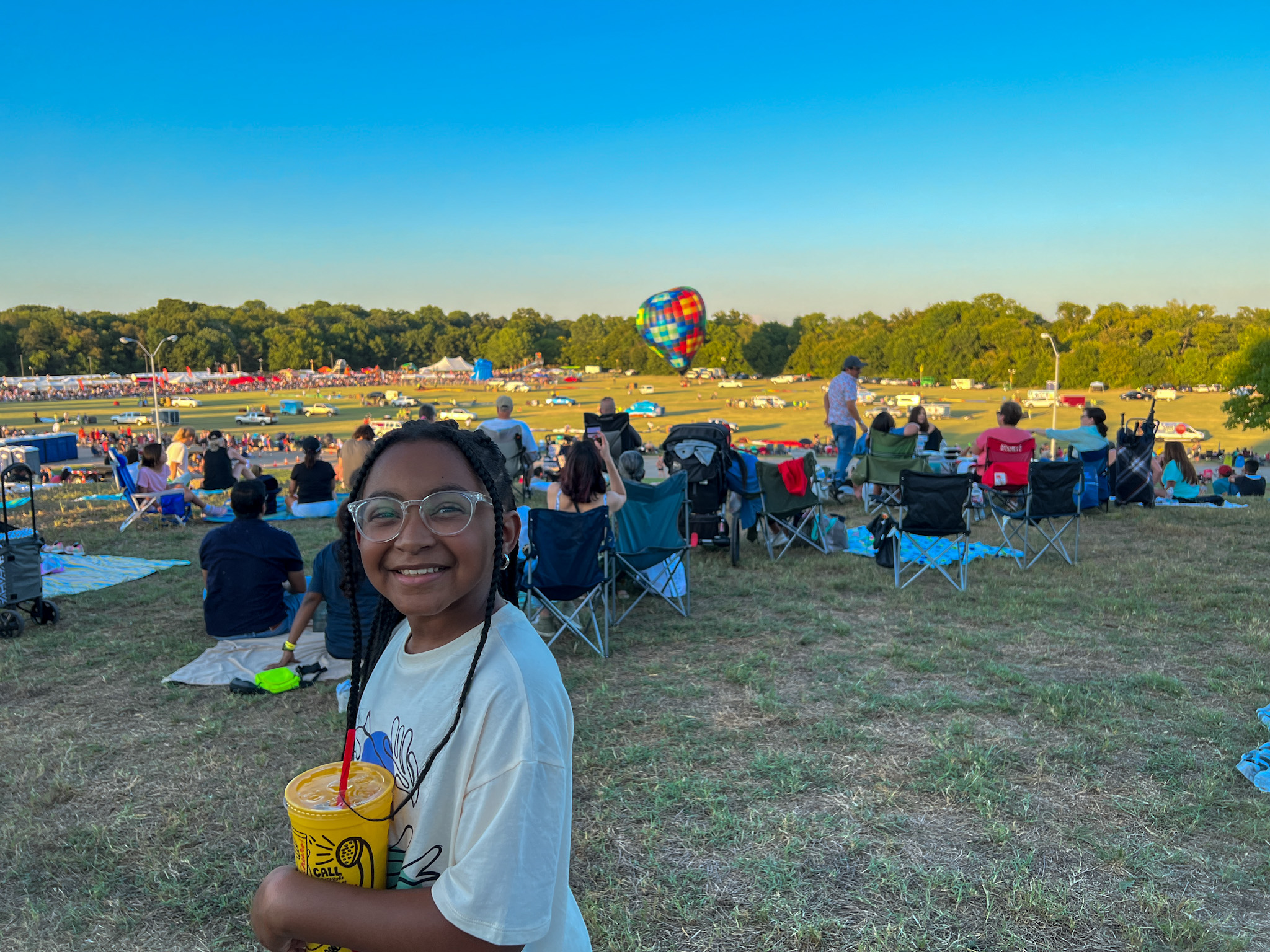 The Spring Break Family at the Plano Balloon Festival