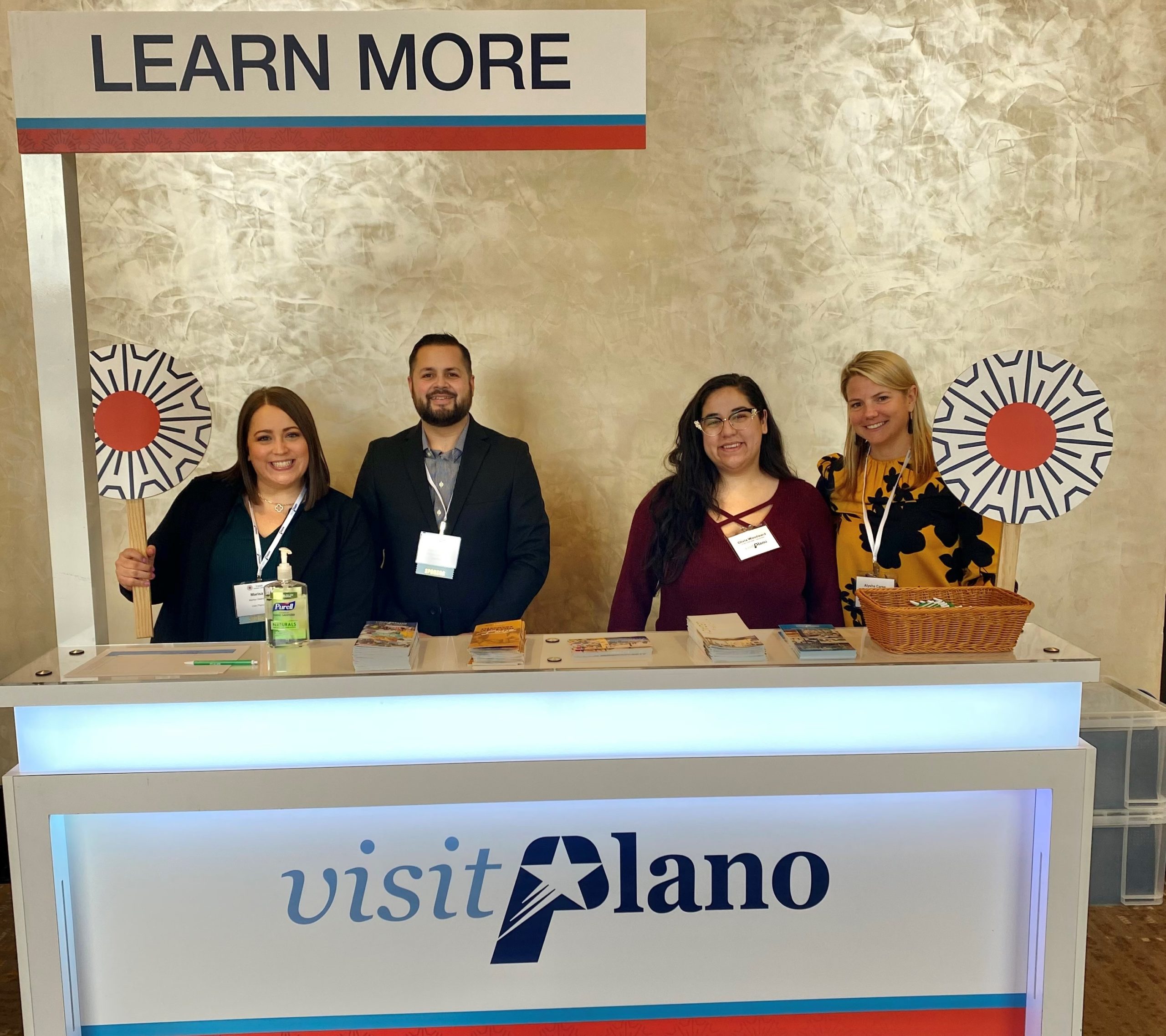 Visit Plano welcome booth for meeting in Plano, TX
