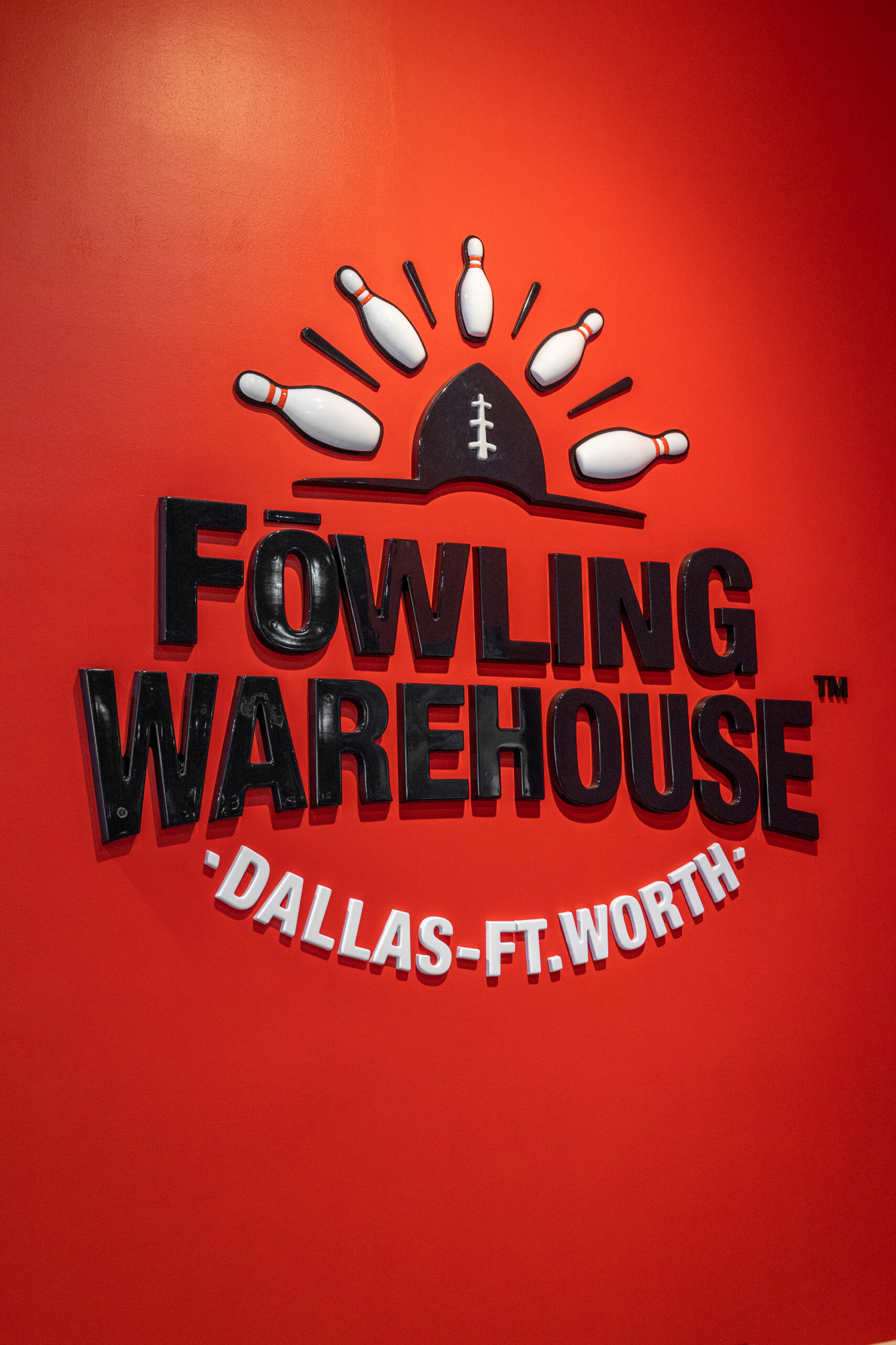 Fowling Warehouse - logo wall