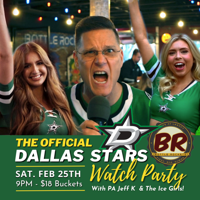 Official DALLAS STARS Watch Party at Bottle Rockets Bar!