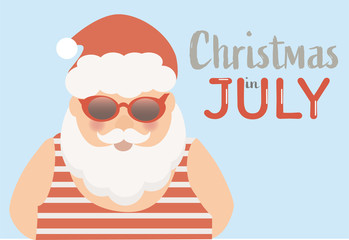 Christmas in July Santa Adobe Stock Photo