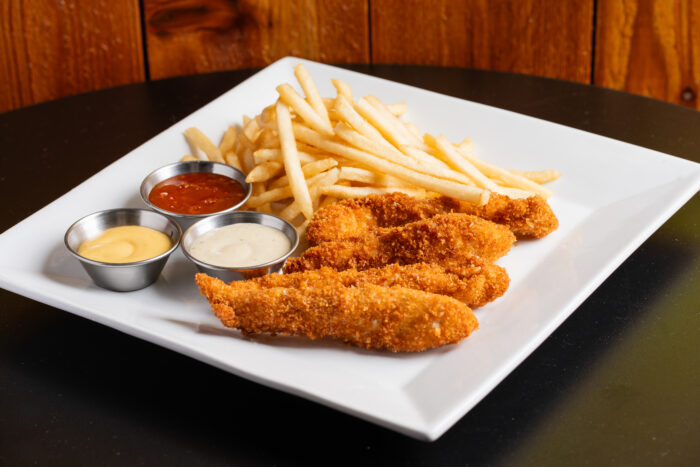 Chicken tenders and fries
