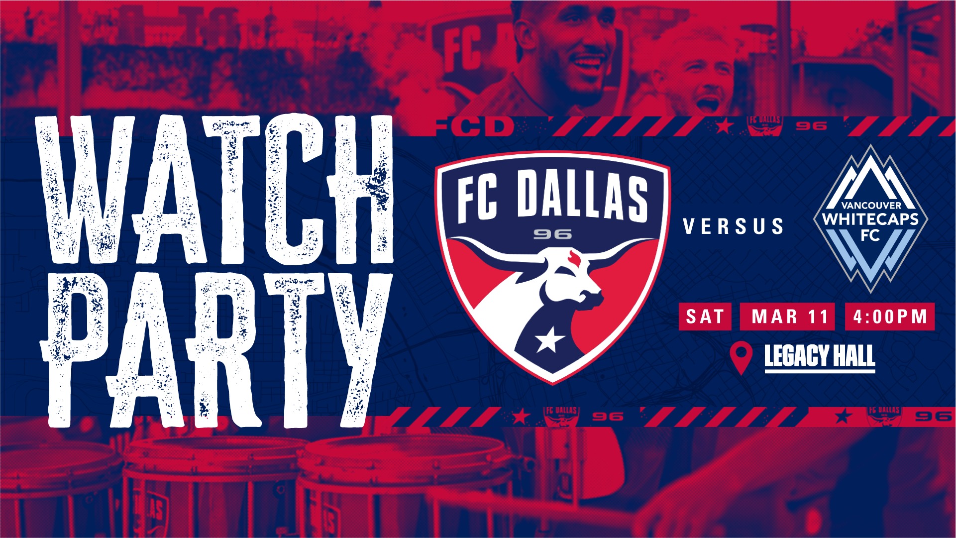 FC Dallas VS Vancouver Watch Party