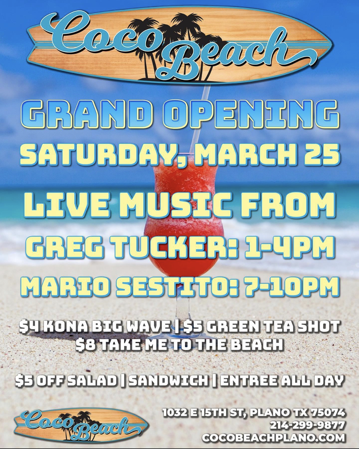 Coco Beach Official Grand opening