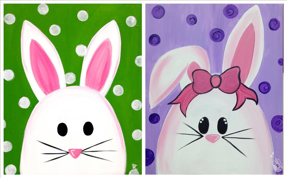 Mr & Mrs. Bunny Painting with a Twist