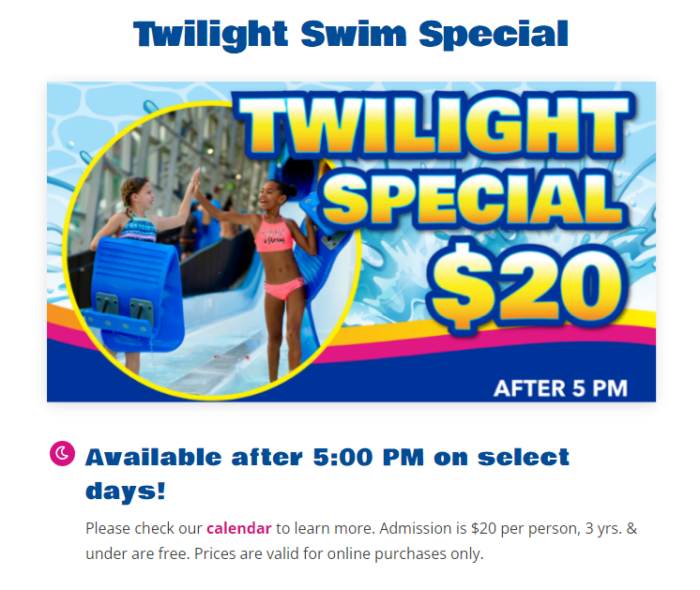 Twilight Swim Special