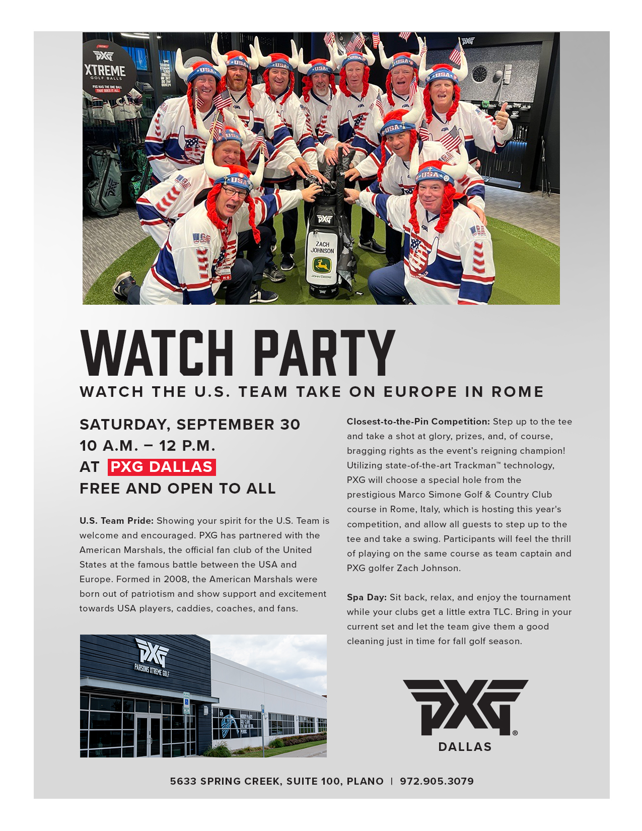 Ryder Cup Watch Party at PXG Dallas