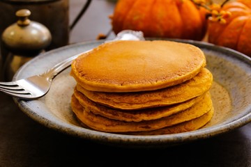 Pumpkin Pancakes Adobe Stock Photo