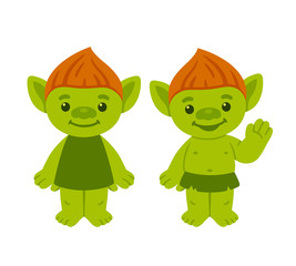 Cute Troll Couple Adobe Stock Photo