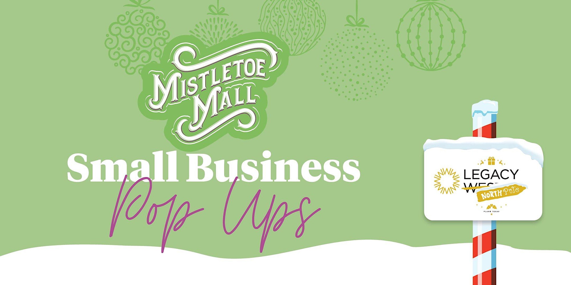 Mistletoe Small Business Pop Ups