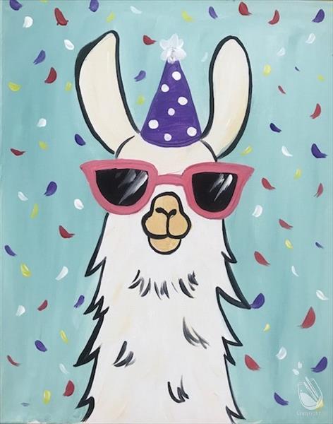 NY Llama Party Painting with a Twist