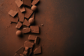Chocolate Truffles & Bark Adobe Stock Photo