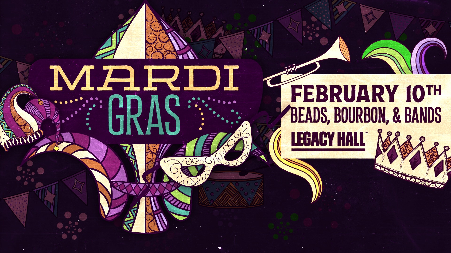 Mardi Gras 2024 at Legacy Hall