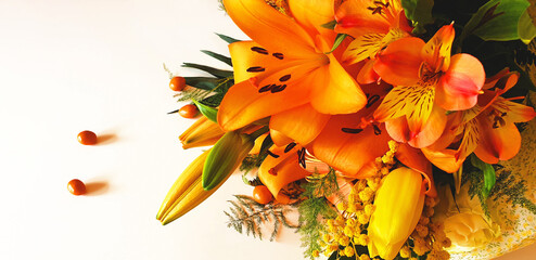 Orange Colored Bouquet Adobe Stock Photo