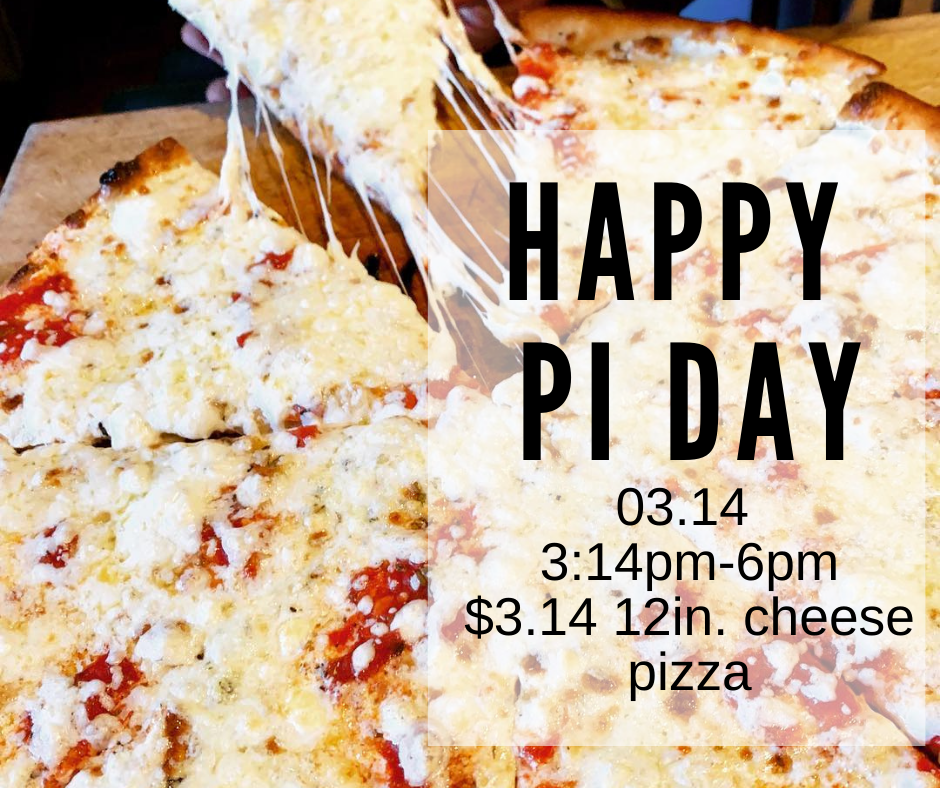 03.14 PI DAY at Urban Crust