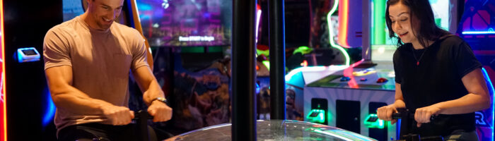 Late night entertainment at Pinstack in Plano, TX