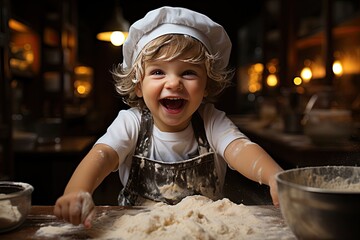 Little Kid Chef Adobe Stock Photo