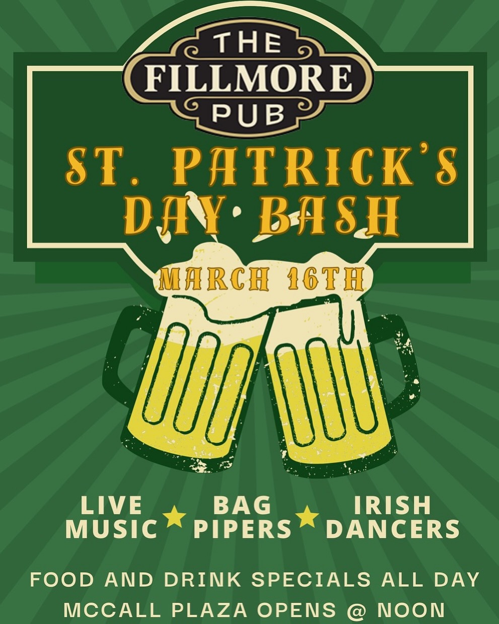 St Patrick's Day Bash at Fillmore