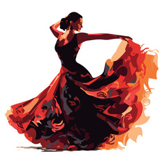 Flamenco dancer adobe stock photo