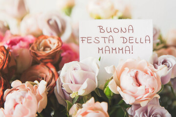 Italian Happy Mother's Day Adobe Stock Image