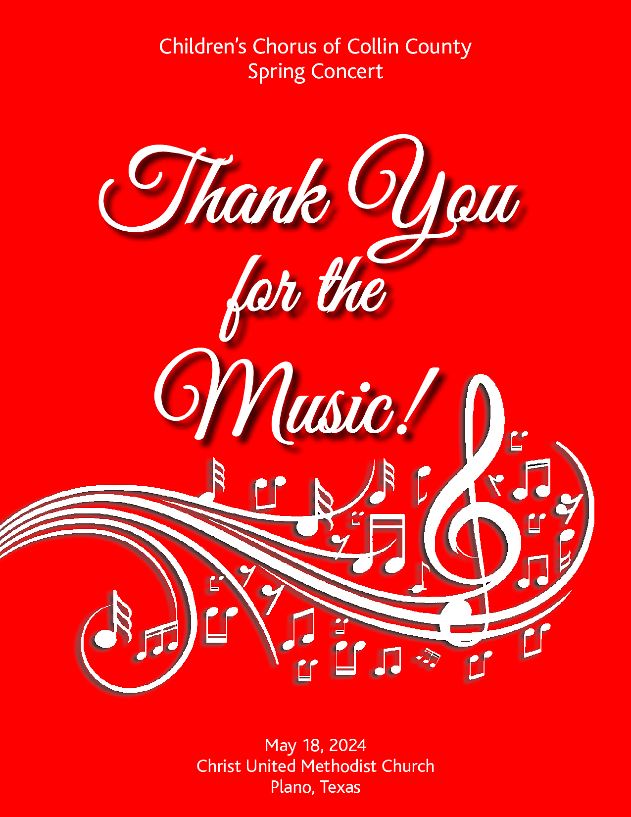 Children's Chorus of Collin County presents "Thank You for the Music"