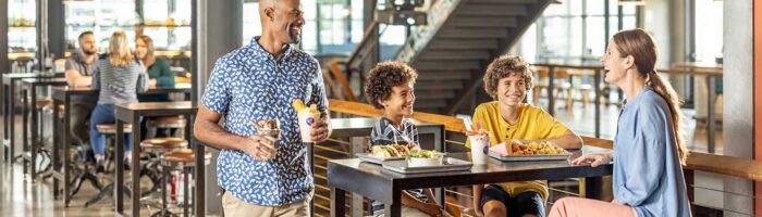 Family at Legacy Food Hall