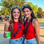 Two girls celebrating the 4th of July